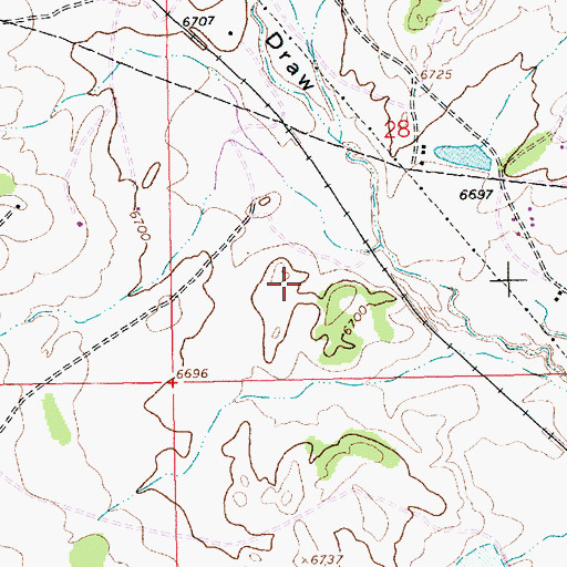 Topographic Map of Torrivio Ridge, NM