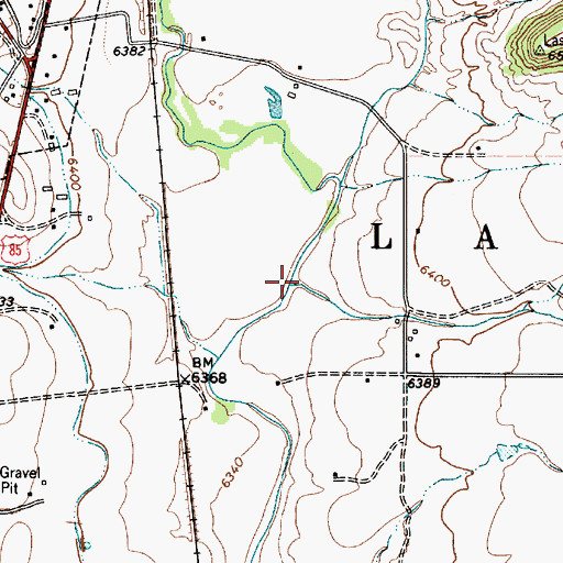Topographic Map of Agua Olympia, NM