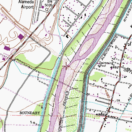Topographic Map of Arroyo de las Calabacillas, NM