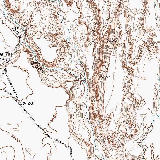 Topographic Map of Arroyo del Miranda, NM