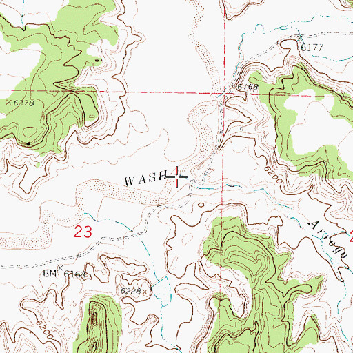 Topographic Map of Arroyo de Rosendo, NM