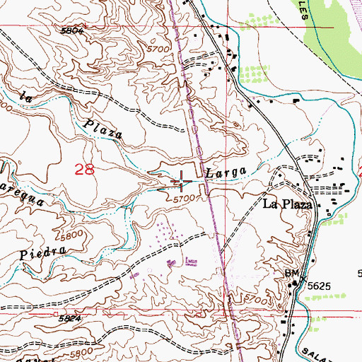 Topographic Map of Arroyo de Vayarequa, NM