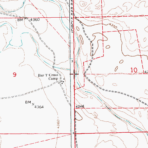 Topographic Map of Arroyo del Alamo, NM