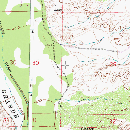 Topographic Map of Arroyo del Coyote, NM