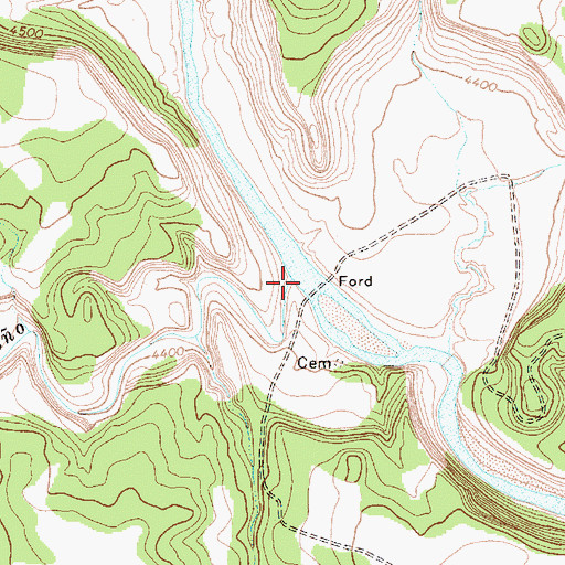 Topographic Map of Arroyo del Mesteo, NM
