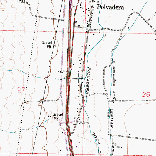 Topographic Map of Arroyo del Puertecito, NM