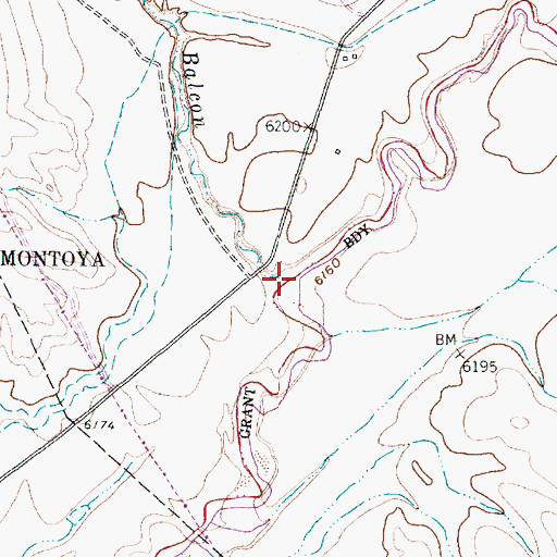 Topographic Map of Arroyo Balcon, NM
