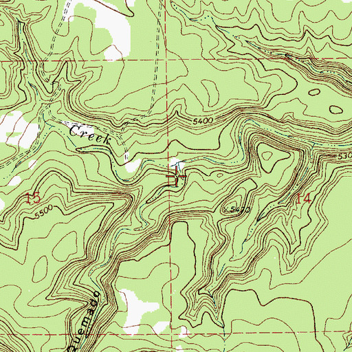 Topographic Map of Arroyo Banco Quemado, NM