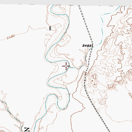Topographic Map of Arroyo Benavidez, NM