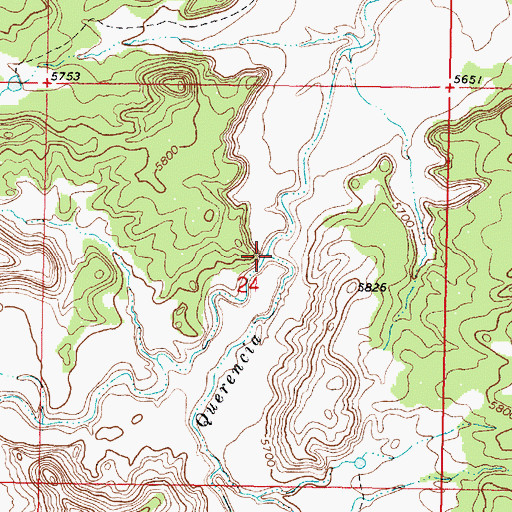 Topographic Map of Arroyo Bernalillito, NM