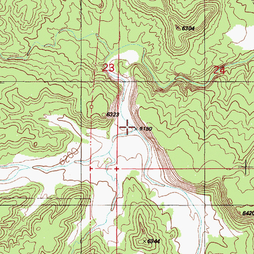 Topographic Map of Arroyo Caamo, NM