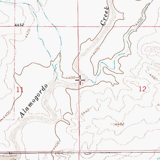 Topographic Map of Arroyo Colorado, NM