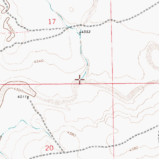 Topographic Map of Arroyo Copita, NM