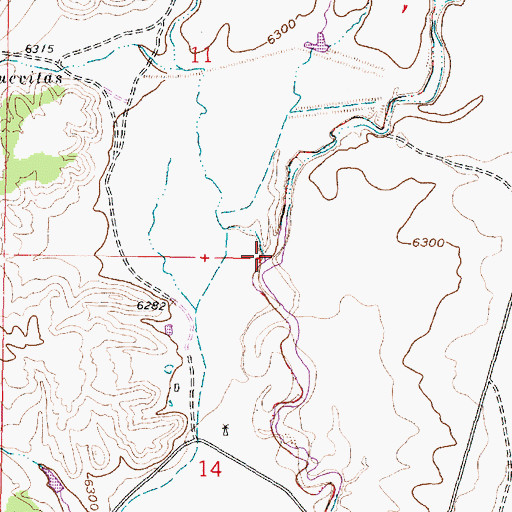 Topographic Map of Arroyo Cuevitas, NM