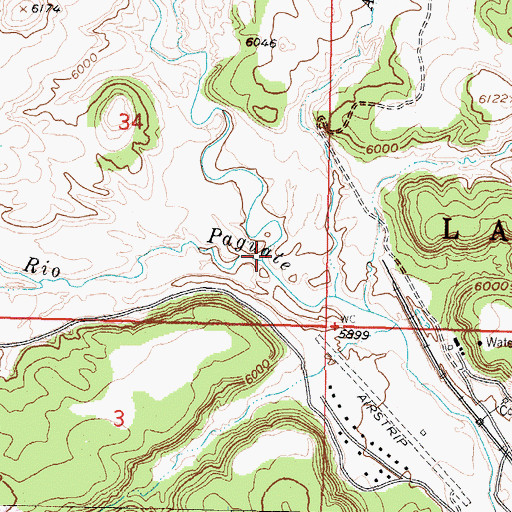 Topographic Map of Arroyo Moquino, NM