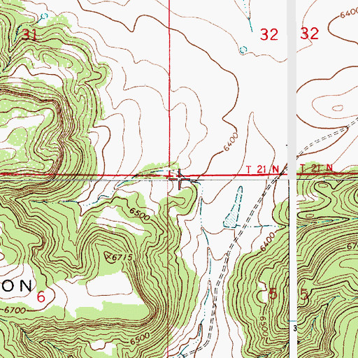 Topographic Map of Arroyo Puerto, NM