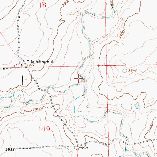 Topographic Map of Arroyo Saladito, NM