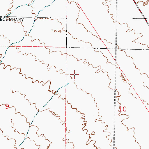Topographic Map of Arroyo Salado, NM