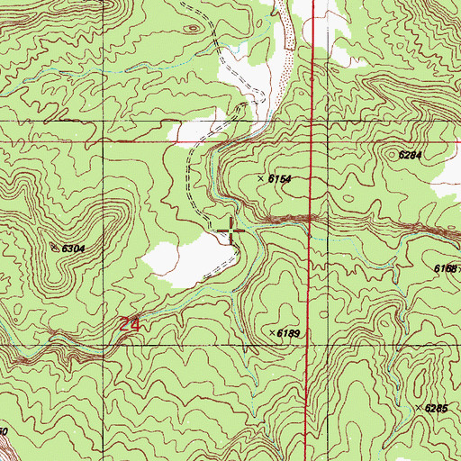 Topographic Map of Arroyo San Lazaro, NM