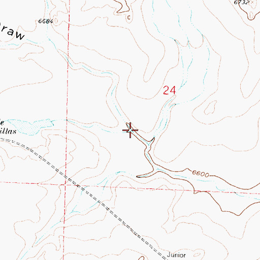 Topographic Map of Arroyo Techillas, NM