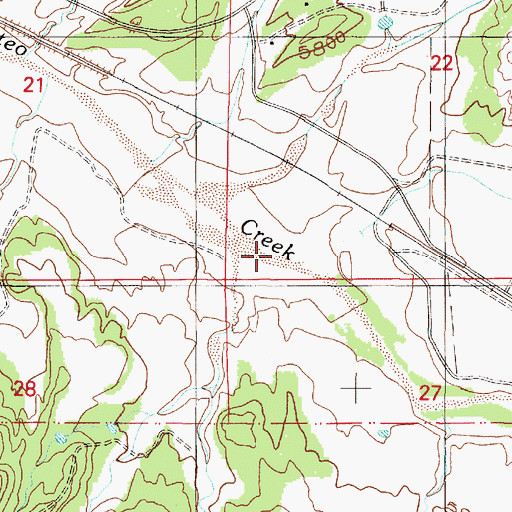 Topographic Map of Arroyo Viejo, NM