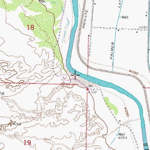 Topographic Map of Arroyo Yeso, NM