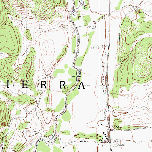 Topographic Map of Caada de la Osa, NM