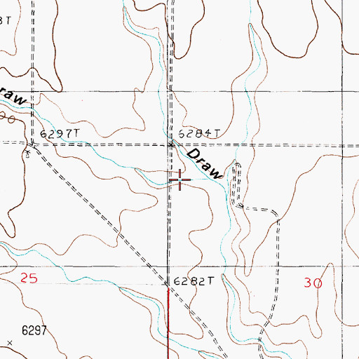 Topographic Map of Caada de la Narrias, NM