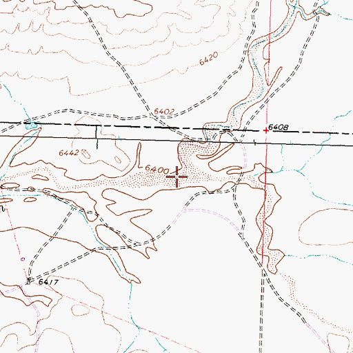Topographic Map of Caada Alemita, NM