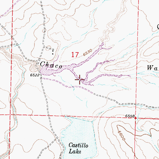 Topographic Map of Caada Corrales, NM