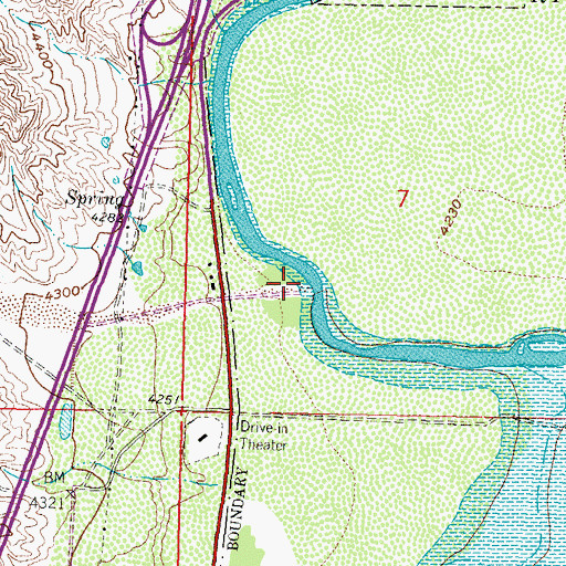 Topographic Map of Caada Honda, NM