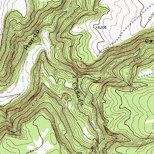 Topographic Map of Caon de Eugenio, NM