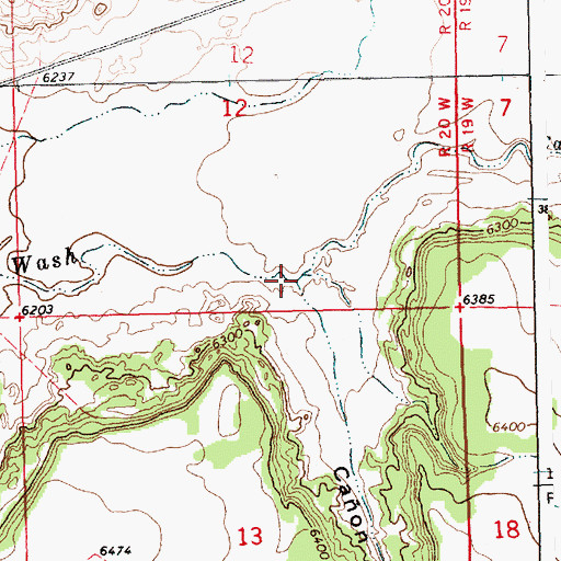 Topographic Map of Caon de Juei, NM