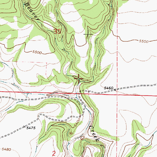 Topographic Map of Caon la Ciruela, NM
