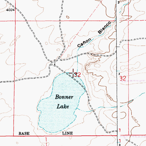 Topographic Map of Caon Blanco, NM
