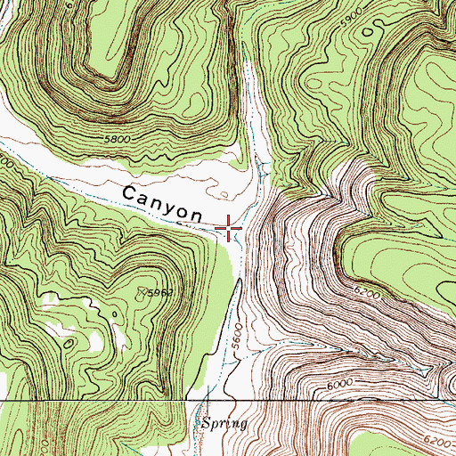 Topographic Map of Caon Hondo, NM