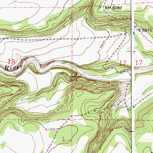 Topographic Map of Caon Pinabete, NM