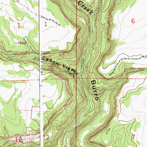Topographic Map of Caon Vigas, NM