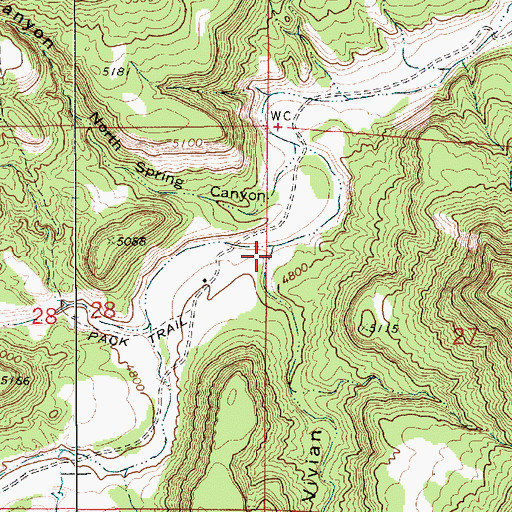 Topographic Map of Caon Vivian, NM
