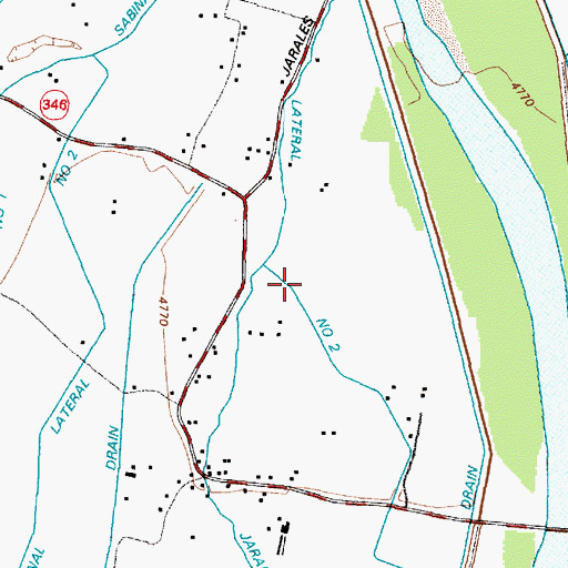 Topographic Map of Jaral Lateral Number 2, NM