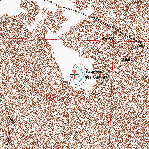 Topographic Map of Laguna del Chical, NM