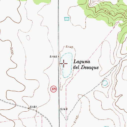 Topographic Map of Laguna del Desaque, NM