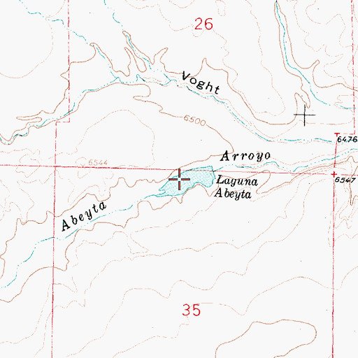 Topographic Map of Laguna Abeyta, NM