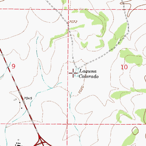 Topographic Map of Laguna Colorado, NM