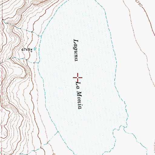 Topographic Map of Laguna La Monia, NM