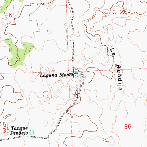 Topographic Map of Laguna Macho, NM