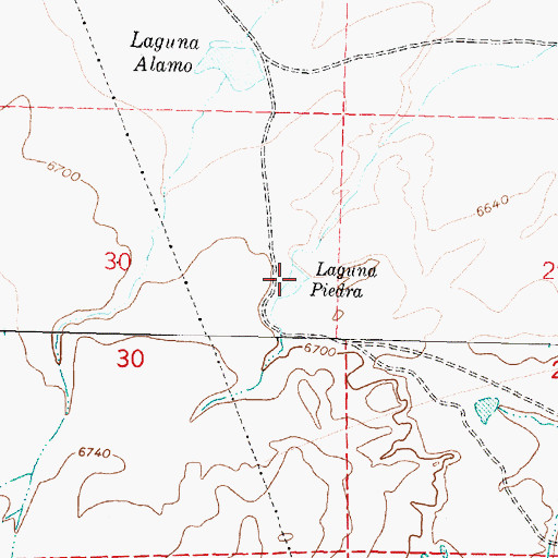 Topographic Map of Laguna Piedra, NM