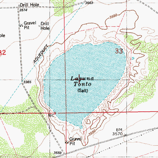 Topographic Map of Laguna Tonto, NM