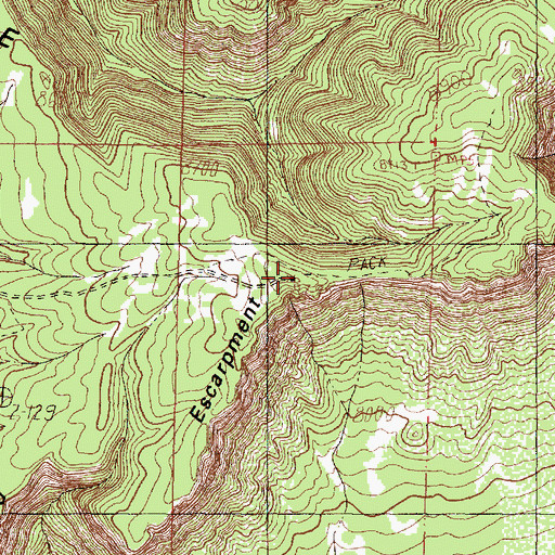 Topographic Map of Mesa Diamante, NM
