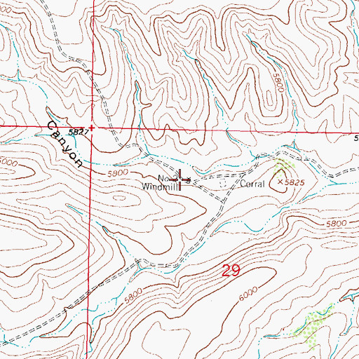 Topographic Map of Number 2 Windmill, NM